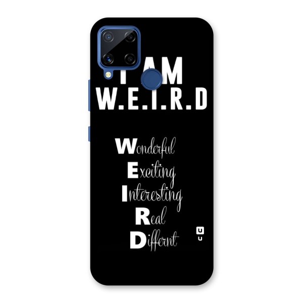 Weird Me Back Case for Realme C12