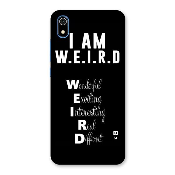 Weird Me Back Case for Redmi 7A