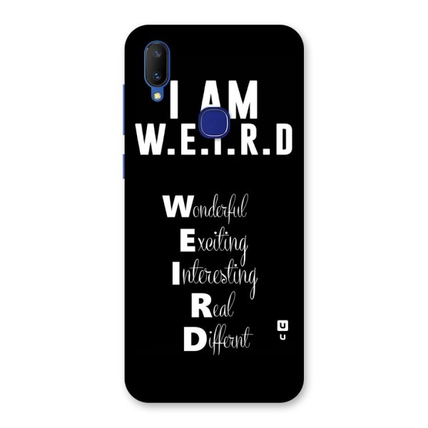 Weird Me Back Case for Vivo V11