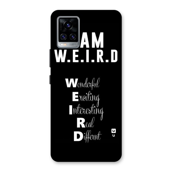 Weird Me Back Case for Vivo V20 Pro