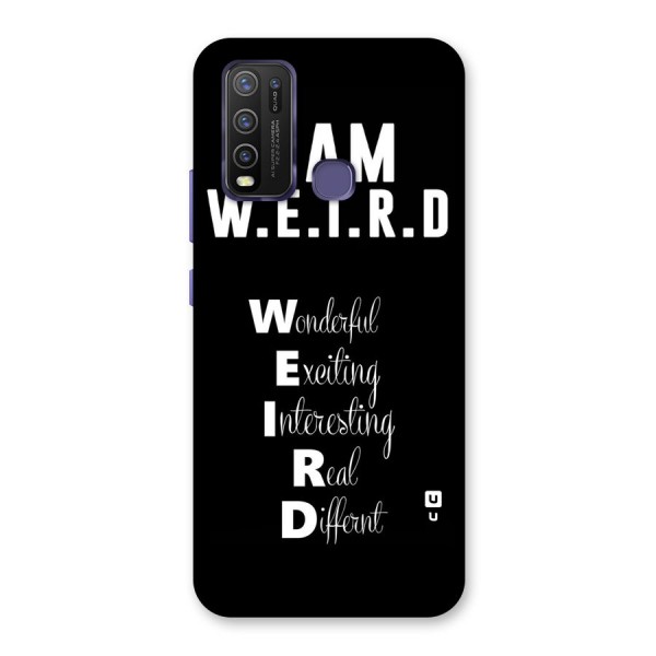 Weird Me Back Case for Vivo Y30