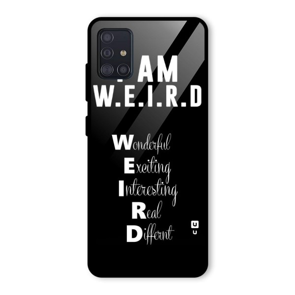 Weird Me Glass Back Case for Galaxy A51