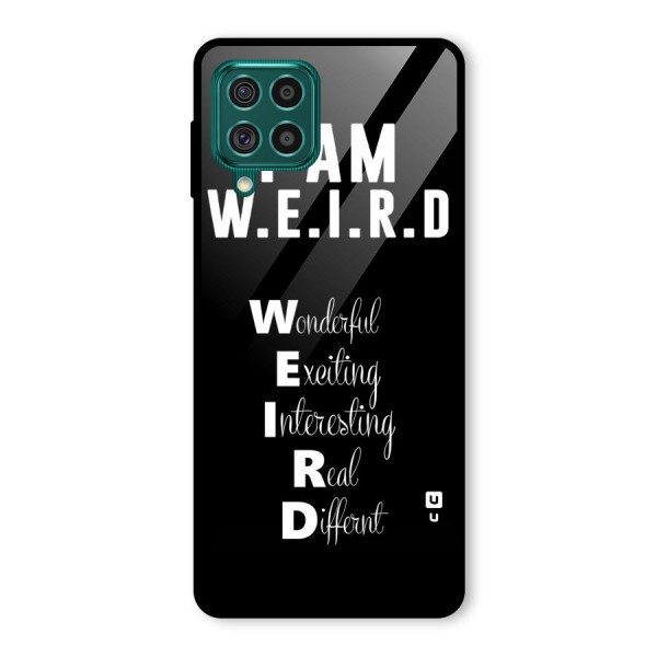 Weird Me Glass Back Case for Galaxy F62