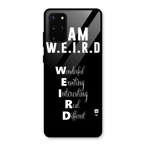 Weird Me Glass Back Case for Galaxy S20 Plus