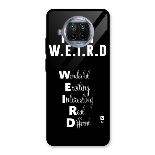 Weird Me Glass Back Case for Mi 10i