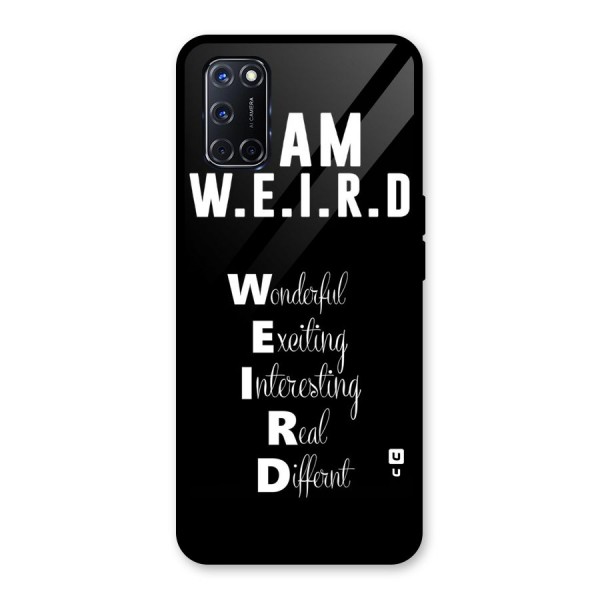 Weird Me Glass Back Case for Oppo A52