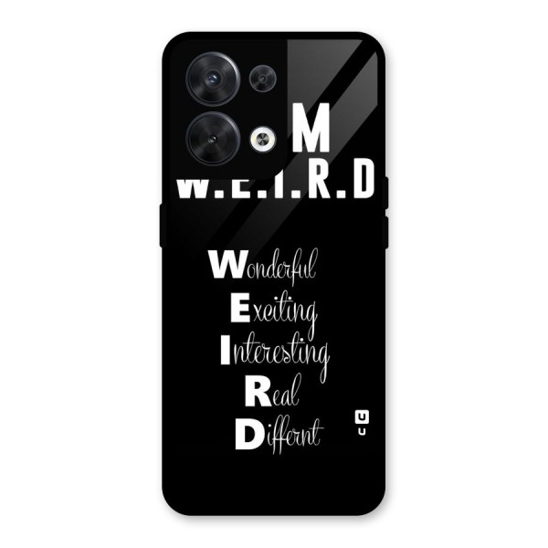 Weird Me Glass Back Case for Oppo Reno8 5G