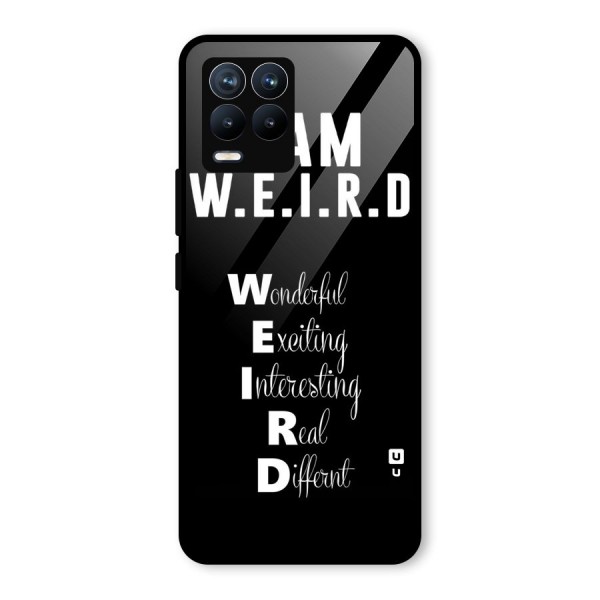 Weird Me Glass Back Case for Realme 8 Pro