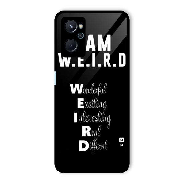 Weird Me Glass Back Case for Realme 9i