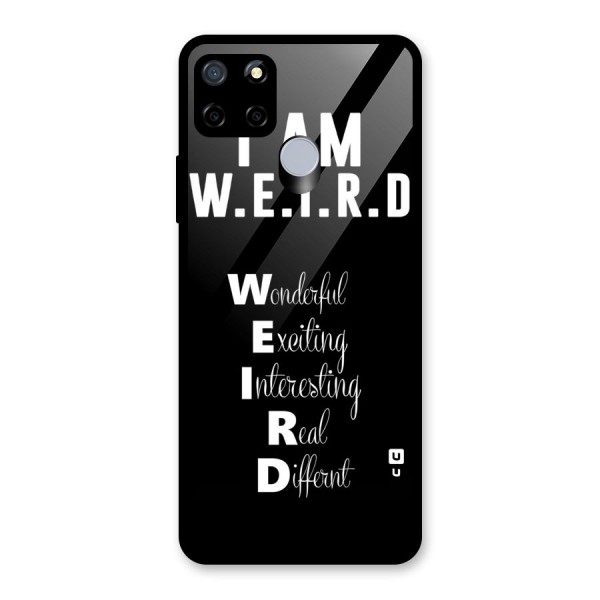 Weird Me Glass Back Case for Realme C12