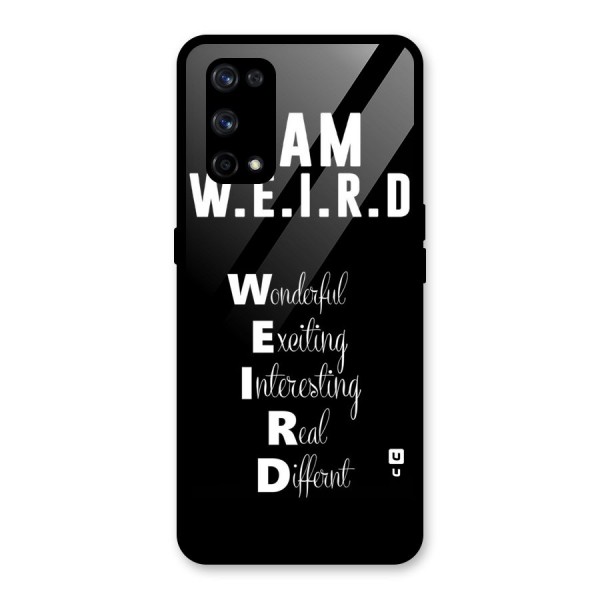 Weird Me Glass Back Case for Realme X7 Pro