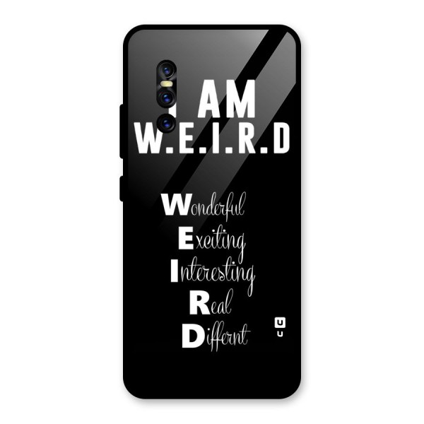 Weird Me Glass Back Case for Vivo V15 Pro