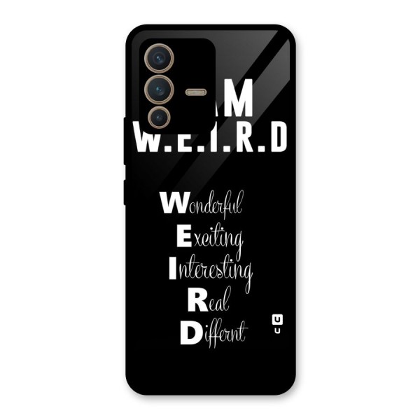 Weird Me Glass Back Case for Vivo V23 5G