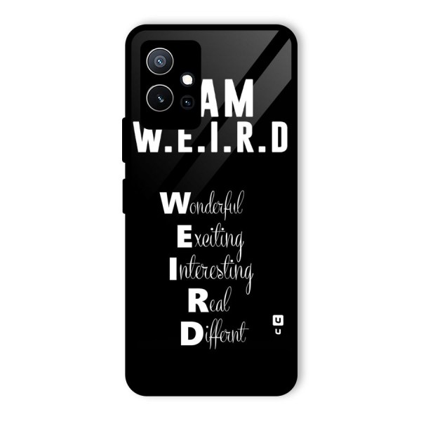 Weird Me Glass Back Case for Vivo Y75 5G