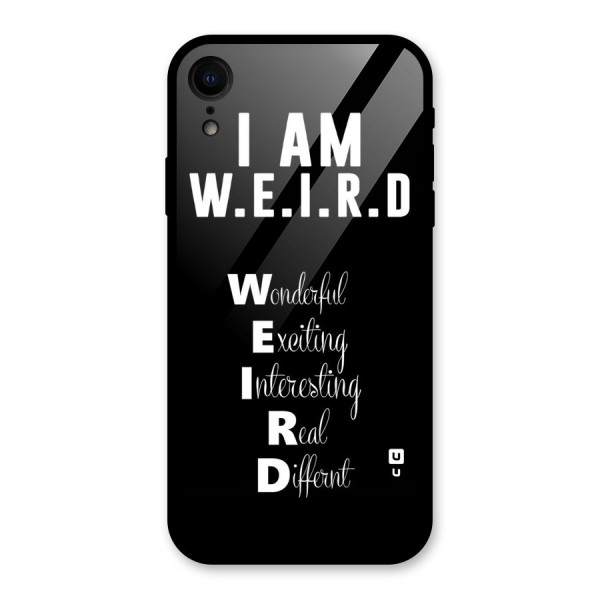 Weird Me Glass Back Case for XR