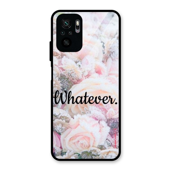 Whatever Glass Back Case for Redmi Note 10