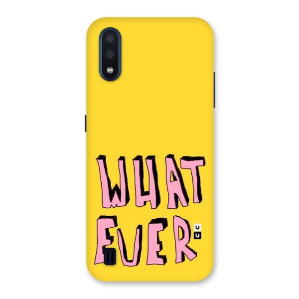 Whatever Yellow Back Case for Galaxy M01