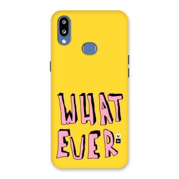 Whatever Yellow Back Case for Galaxy M01s