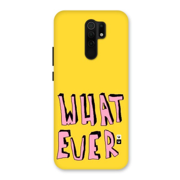 Whatever Yellow Back Case for Poco M2