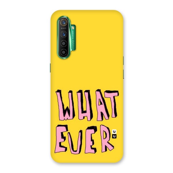 Whatever Yellow Back Case for Realme X2