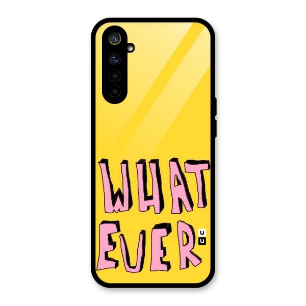 Whatever Yellow Glass Back Case for Realme 6