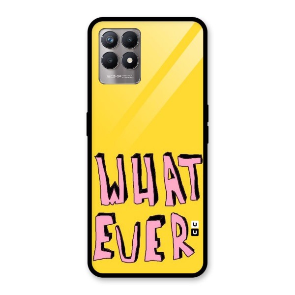 Whatever Yellow Glass Back Case for Realme 8i