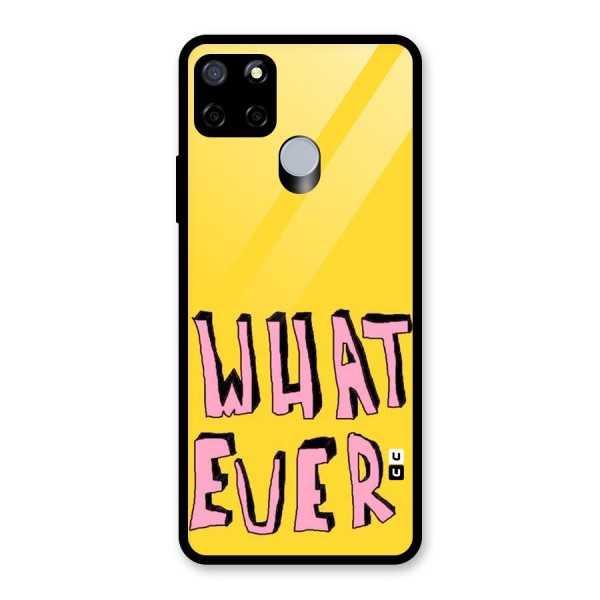 Whatever Yellow Glass Back Case for Realme C12