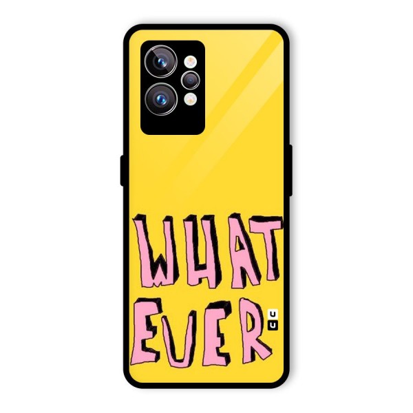 Whatever Yellow Glass Back Case for Realme GT2 Pro