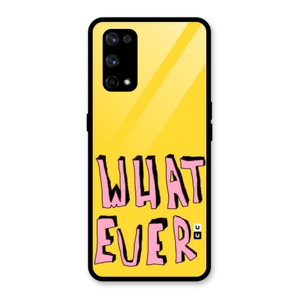 Whatever Yellow Glass Back Case for Realme X7 Pro