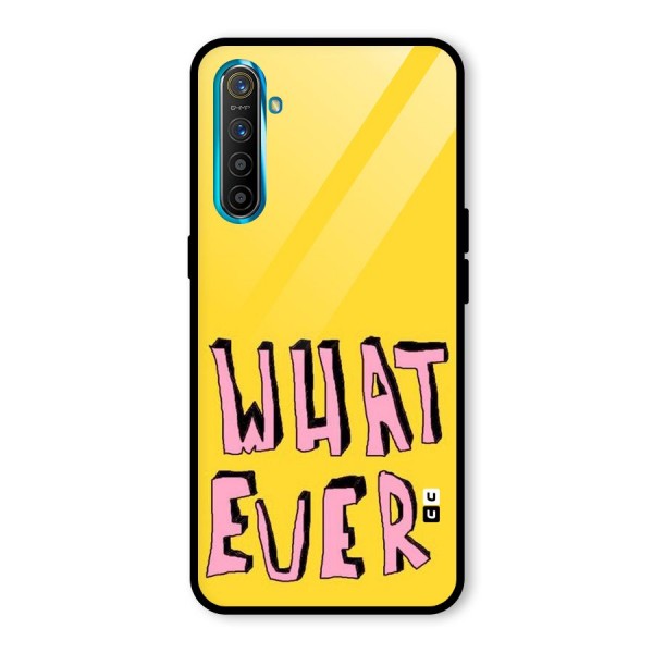 Whatever Yellow Glass Back Case for Realme XT