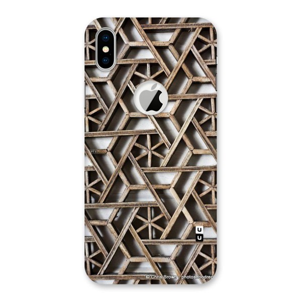 Wheel Design Back Case for iPhone XS Logo Cut