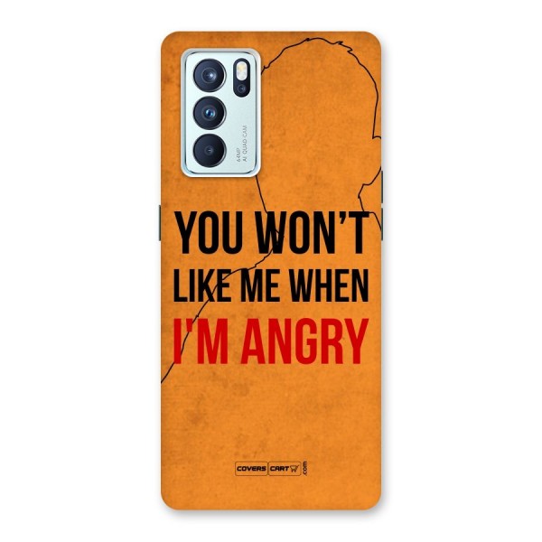 When I M Angry Back Case for Oppo Reno6 Pro 5G