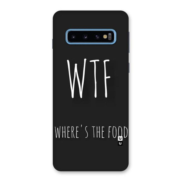 Where The Food Back Case for Galaxy S10