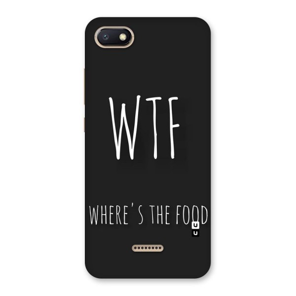 Where The Food Back Case for Redmi 6A