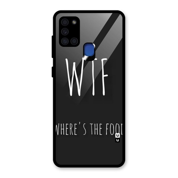 Where The Food Glass Back Case for Galaxy A21s