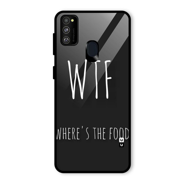 Where The Food Glass Back Case for Galaxy M21