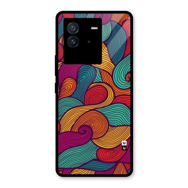 Whimsical Colors Glass Back Case for Vivo iQOO Neo 6 5G