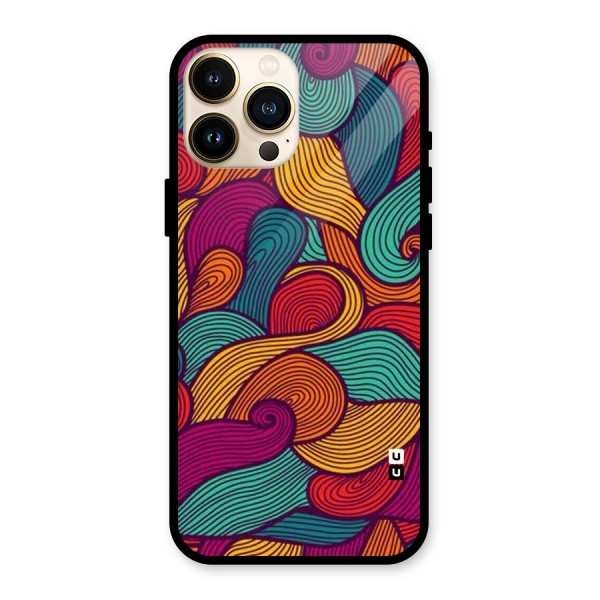 Whimsical Colors Glass Back Case for iPhone 13 Pro Max