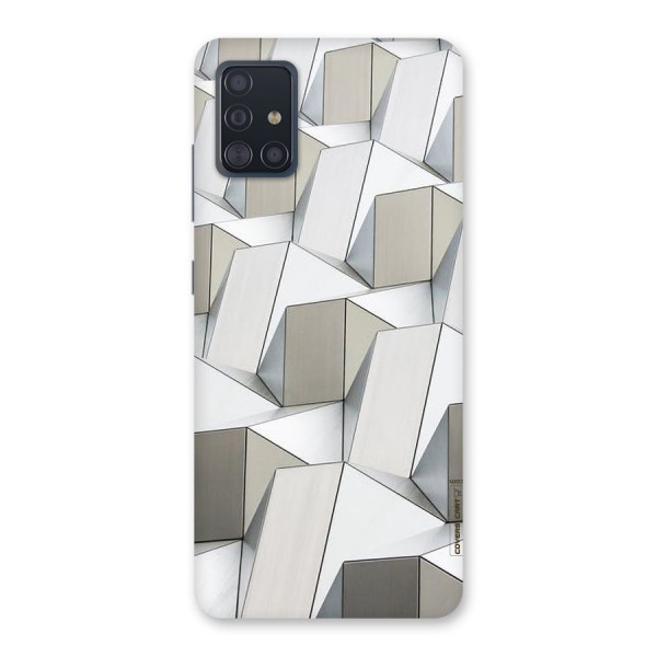 White Abstract Art Back Case for Galaxy A51