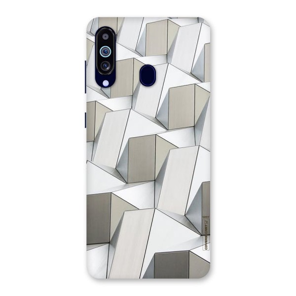 White Abstract Art Back Case for Galaxy A60