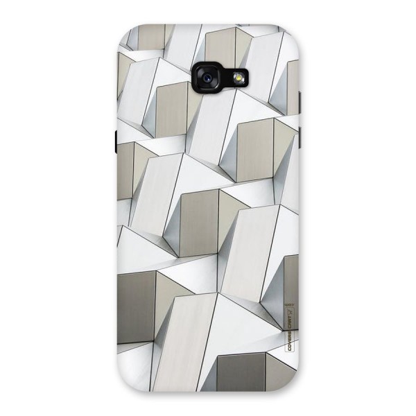 White Abstract Art Back Case for Galaxy A7 (2017)