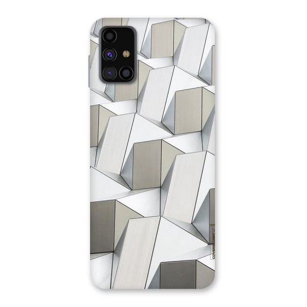 White Abstract Art Back Case for Galaxy M31s