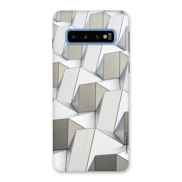 White Abstract Art Back Case for Galaxy S10