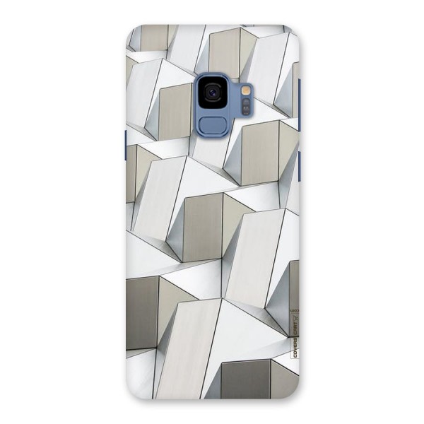 White Abstract Art Back Case for Galaxy S9