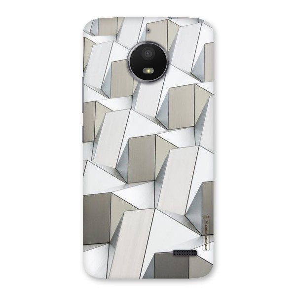 White Abstract Art Back Case for Moto E4