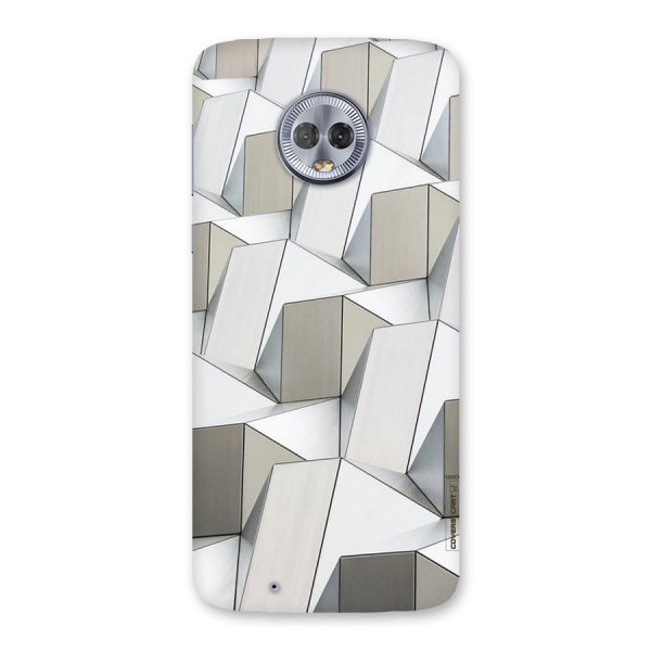 White Abstract Art Back Case for Moto G6