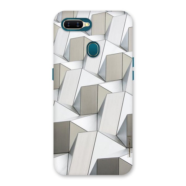 White Abstract Art Back Case for Oppo A7