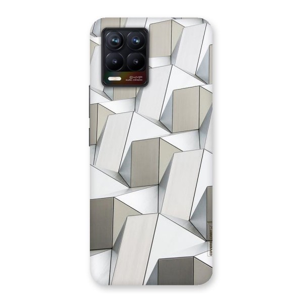 White Abstract Art Back Case for Realme 8