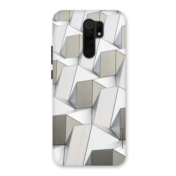 White Abstract Art Back Case for Redmi 9 Prime