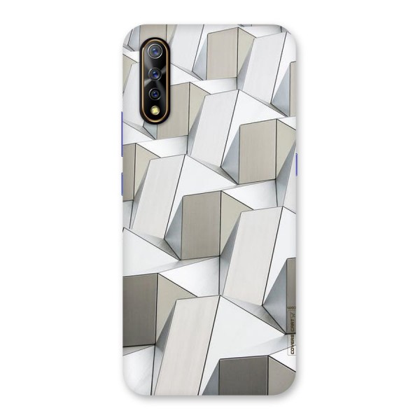 White Abstract Art Back Case for Vivo S1